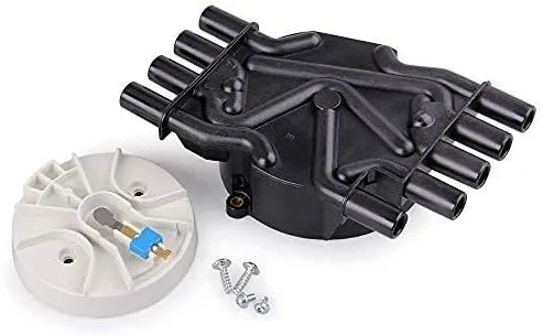 big-autoparts Ignition Distributor Set Brass Terminals Distributor Cap and Rotor Kit compatible with Chevrolet GMC Cadillac Vortec V8 5.0l 5.7l 7.4l Compatible Part Number DR474 DR331