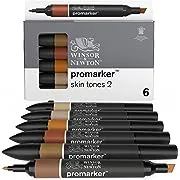 Promarker Pack 6 Pieces Skin Tones Set 2 | Winsor &amp; Newton