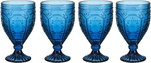 Fitz and Floyd Trestle Goblet, 4 Count (Pack of 1), Blush