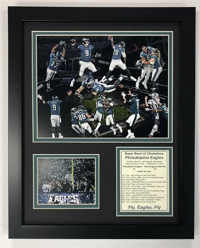 Legends Never Die Philadelphia Eagles Super Bowl 52 NFL Champions Collectible ...