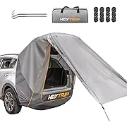 HEYTRIP SUV Tailgate Tent with Awning Shade Waterproof Windproof Hatchback Camping Car Tent, Universal Fit Most SUV/Van/MPV/CUV, GrayHEYTRIP SUV Tailgate Tent with Awning Shade Waterpr…