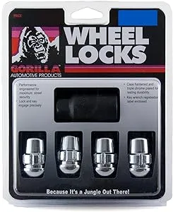 Gorilla Automotive® 38431XL - Chrome Radius/Ball Seat Acorn Wheel Locks