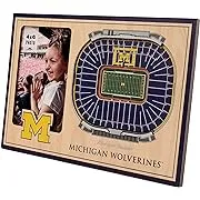 YouTheFan NCAA Michigan Wolverines 3D StadiumView Picture Frame - Michigan Stadium 12" x 8"