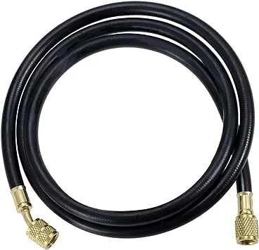 R410A AC Refrigerant Charging Hoses, 59“ HVAC Charging Hose with 1/4’’ SAE Female Flare, 800PSI Working Pressure for R410A R22 R134A R12 R502 Air Condition System Maintenance