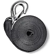 Boat Winch Strap with Hook10000 LBs Longer Tow Strap 2&#034; X 20&#039; Anti Rust Towin...