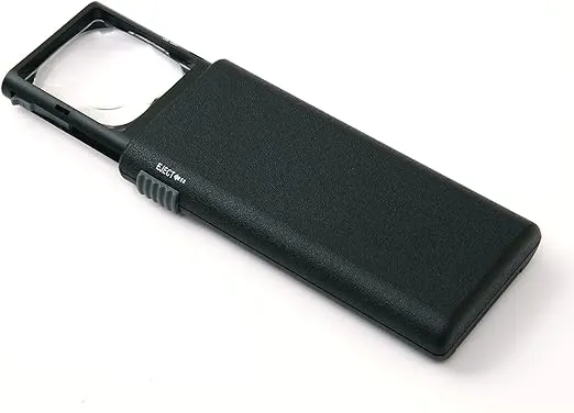 Carson LumiPop 5x Power LED Lighted Slide-Out Aspheric Magnifier (LP-66) , Black