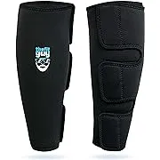 THEFITGUY Weightlifting Deadlift Shin Guards, EasyWear - No Need to Take Off Shoes, Wear Over Skin, Socks, Training Pants and Tights, Ultimate Shin Protection (Pair)