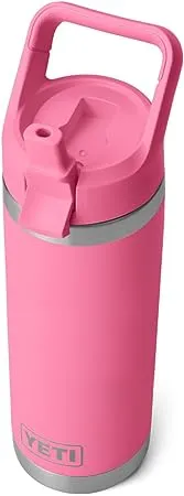 Yeti Rambler 18oz Straw Bottle Pink