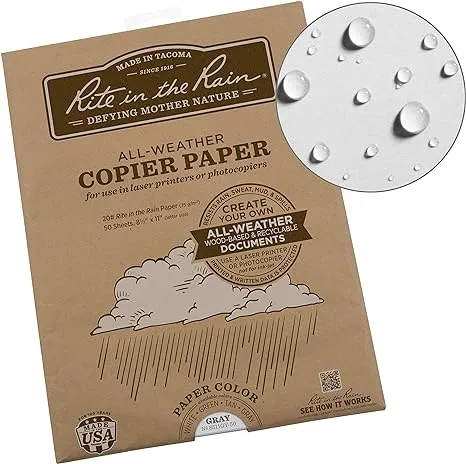 Copier Paper - Grey - 8.5 X 11 - 50 Sheets