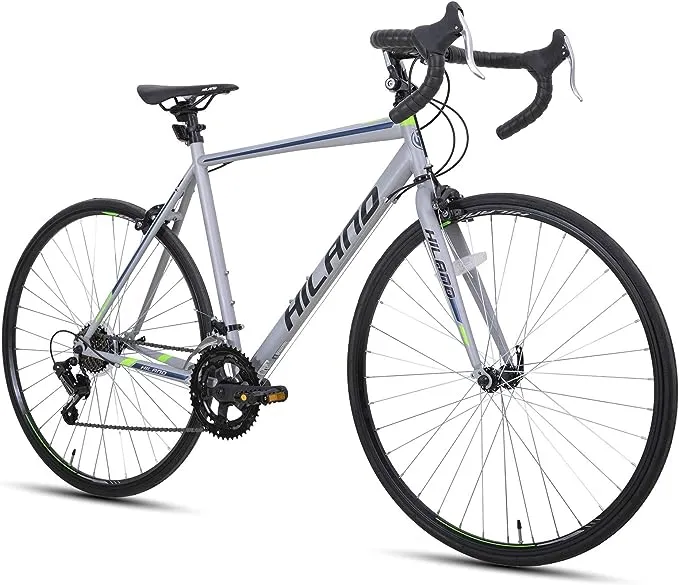 Hiland Road Commuter Bike, 700C Wheels City Bike, 14 speeds Racing Bike for Men Women, Urban Adult Bicycle