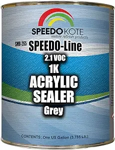 Acrylic Fast Dry 2.1 voc 1K Sealer Gray, one Gallon , SMR-265, Ready to Spray