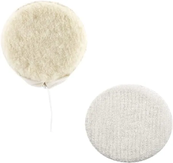 Oreck Commercial Carpet Bonnet and Lambs Wool Bonnet Orbiter Pads (12 inch) for ORB550MC Orbiter Floor Machine, White