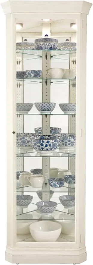 Howard Miller 680642 Howard Miller Delia Ii Curio Cabinet 680642 Aged Linen