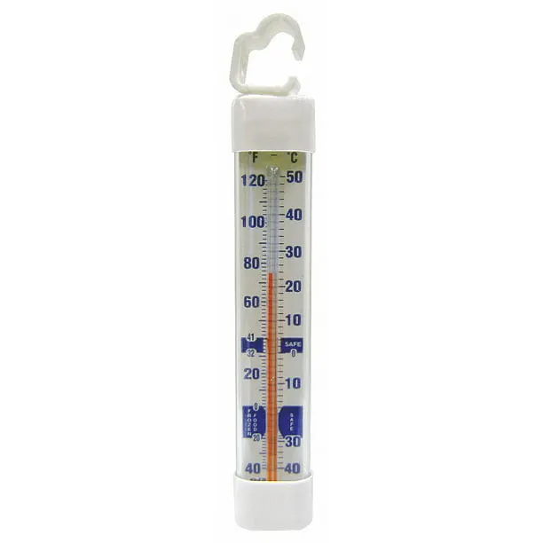 4 Set * Cooper-Atkins 330-0-1 Refrigerator/Freezer Vertical Glass Tube Thermometer 