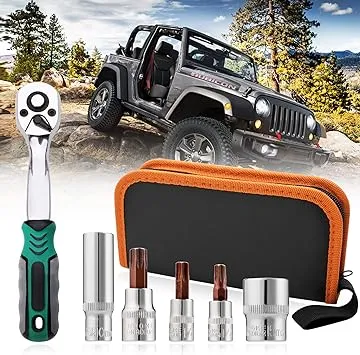 Xislet Torx Tool Kit Replacement for 2007-2020 Jeep Wrangler JL JK & Gladiator 2-4 Doors Soft Top Hard Top Door Installation Removal Tool Kit Replace