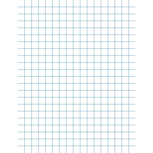 School Smart Cross Ruled 1/4 in Drawing Paper - 9 x 12 Inches - Ream of 500 - White