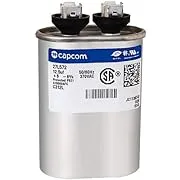 GE Genteq Capacitor Oval 12.5 UF MFD 370 Volt