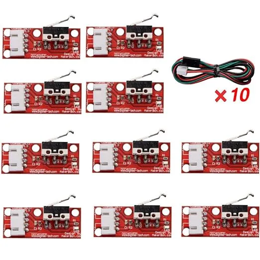 R REIFENG 10 x Mechanical Endstop Limit Switch End Stop with 22AWG Cable for RAMPS 1.4 3D Print Limit Switch