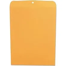 UNIVERSAL Kraft Clasp Envelope Square Flap Clasp-gummed Closure