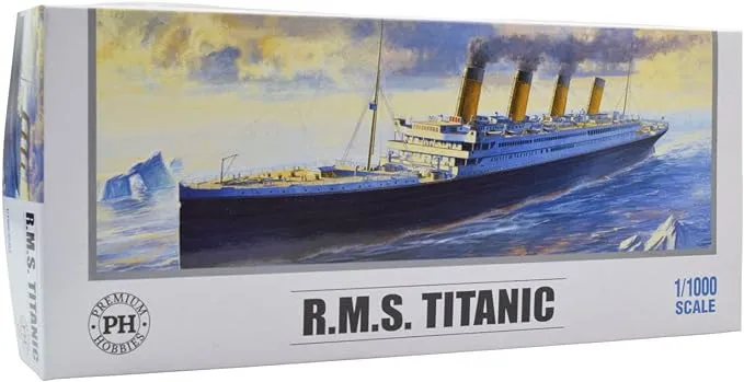 Premium Hobbies R.M.S Titanic W/Colored Parts 1:000 Plastic Model Kit 310V