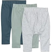 3-Pack Organic Cotton Harem Pants Morning Mountains / 6-9M