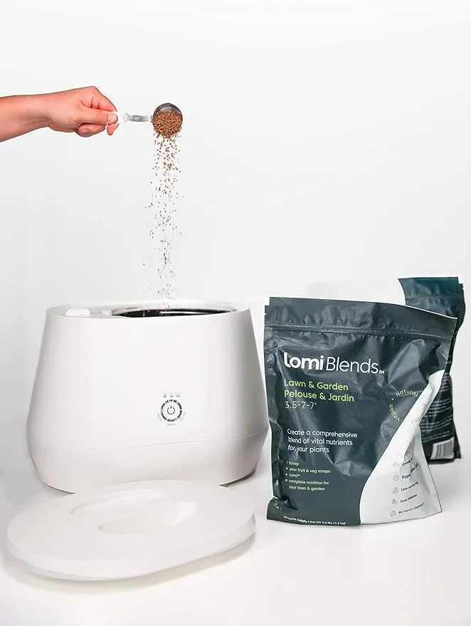 LOMI | World's First Smart Waste Kitchen Composter | Turn Waste to Compost with a Single Button with Electric Countertop Compost Bin by Pela Earth