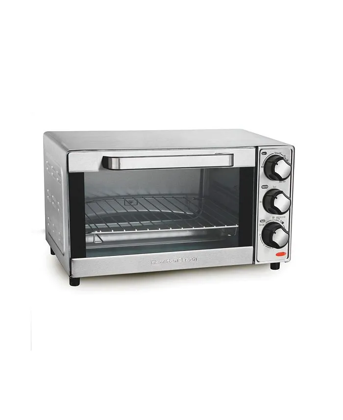 Hamilton Beach Countertop Toaster Oven & Pizza Maker Large 4-Slice Capacity, Stainless Steel (31401)