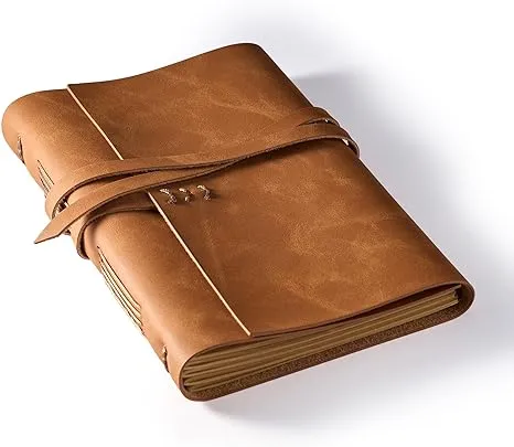  Leather Journal for Writing 5&#034;x 7&#034;, Genuine Leather Bound 5&#034; x 7&#034; Brown