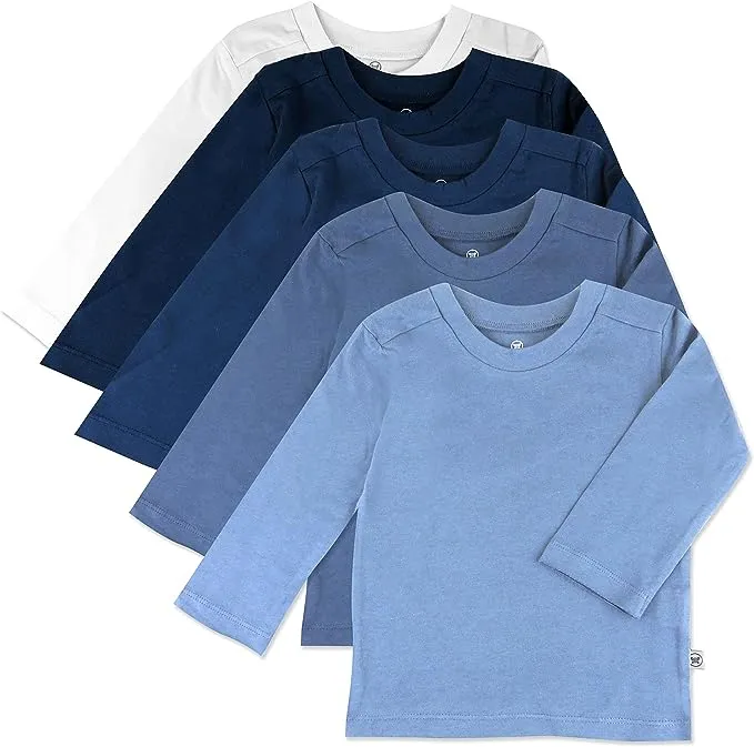 5-Pack Organic Cotton Long Sleeve T-shirts Morning Mountains / 24M