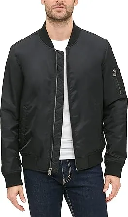 Men's Levi's Flight Bomber Jacket, Size: Small, Black