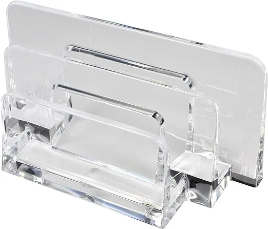 New Acrylic Letter Sorter - Clear for Paper, Mail, Envelope, Organizer | Offi...