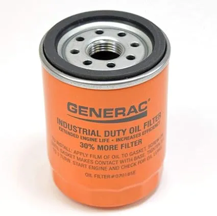 Generac - OIL FILTER 90 LOGO ORNG-CAN - 070185ES / 070185E 90mm High Capacity (30% More Filter)