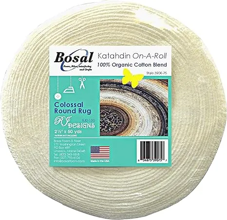 Bosal Katahdin On-A-Roll 100% Organic Cotton Batting