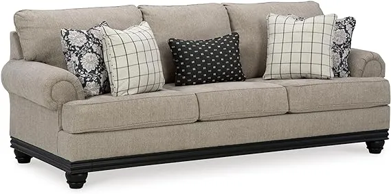 Signature Design by Ashley Elbiani Classic Sofa for Living Room, Light Gray