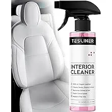 Tesla Seat Cleaner for White or Black Vegan Leather Seats, Helps with Blue Jean Dye, Stains, Safe on All Surfaces, Tesla Interior Cleaner for Model 3 Y S X | Trusted Tesla Cleaning Products (Citrus)Tesla Seat Cleaner for White or Black Vegan Leather Seat