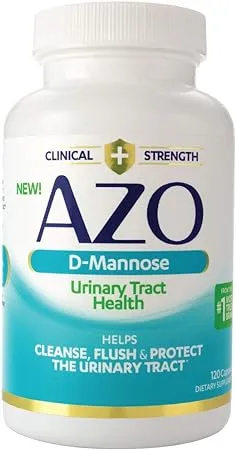 AZO D-Mannose Urinary Tract Health Cleanse, Flush & Protect Capsules