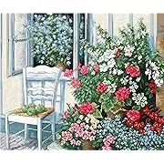 Lucas-S Terrace with Flowers Kit Counted Cross-StitchLucas-S Terrace with Flowers Kit Counted Cross-Stitch