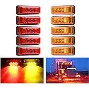 Nilight 10Pcs 3 Led Trailer Light 3.9 Inch Front Rear Side Marker Lights Clearance Indicator Waterproof Sealed Surface Mounted Marker Light for RV Truck Trailer UTE UTV 12V, 2 Years WarrantyNilight 10Pcs 3 Led Trailer Light 3.9 Inch Front Rear Sid…