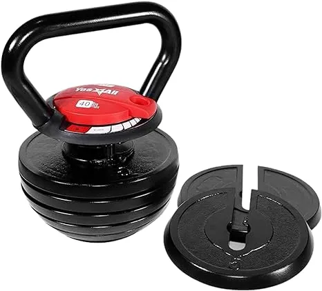 Yes4all Powder Coated Cast Iron Competition Kettlebell - 20 kg / 44 lb