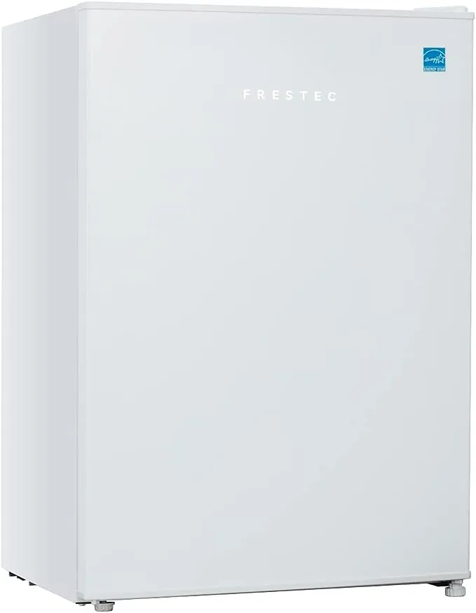 Frestec 4.5 CU’ Mini Fridge With Freezer White (FR 450 WH)