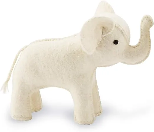 Mud Pie Ivory Elephant Bookend, 8" x 11"