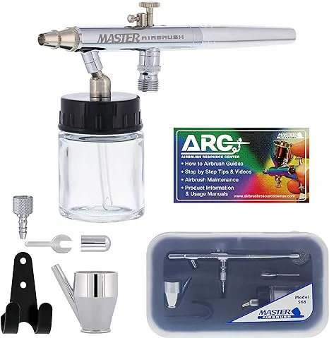 Master Performance S68 Multi-Purpose Precision Dual-Action Siphon Feed Airbrush,