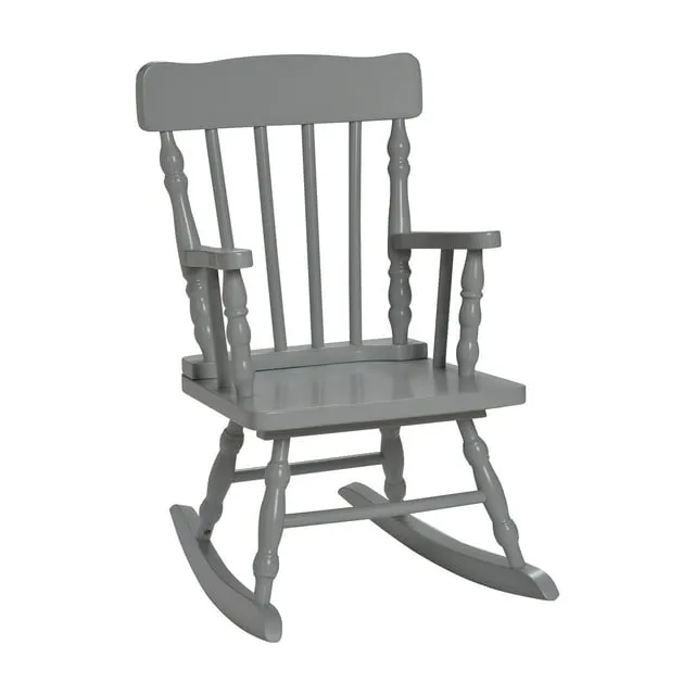 Childs Spindle Rocking Chair (Grey) - Traditional - Rocking Chairs - by VirVentures | Houzz