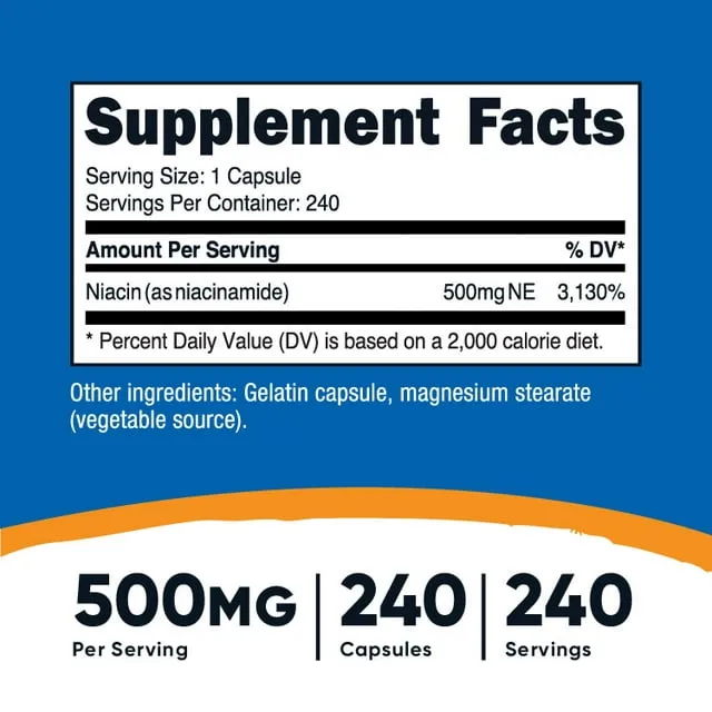 Nutricost Niacinamide 500mg