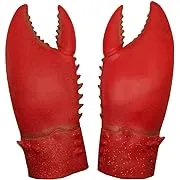 Latex Giant Crab Claws Cosplay Amor Golves Novelty Toy Costume Props Halloween Christmas.Requested Age Grade:Over 3 Years Old. Red