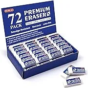 Shuttle Art Premium Eraser Smudge Resistant Non-toxic Latex-free 72 Pack