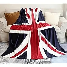 Sviuse British Flag Blanket, Super Soft Sherpa Twin Throw 60 80 Blanket for Bed Couch Chair Fall Winter Camping Living Room Office Gift