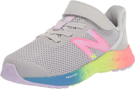 New Balance Infant Girls Arishi v4 Bungee Lace Light Aluminum