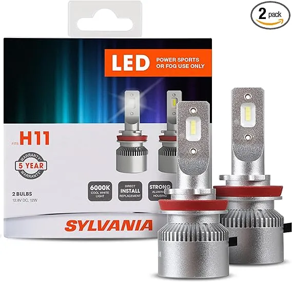 Sylvania H11 LED Fog Light and Powersport Bulb 2 Pack