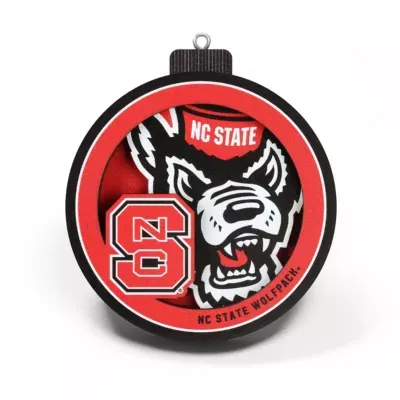 Youthefan Ncaa Nc State Wolfpack 3D Logo Series Ornaments